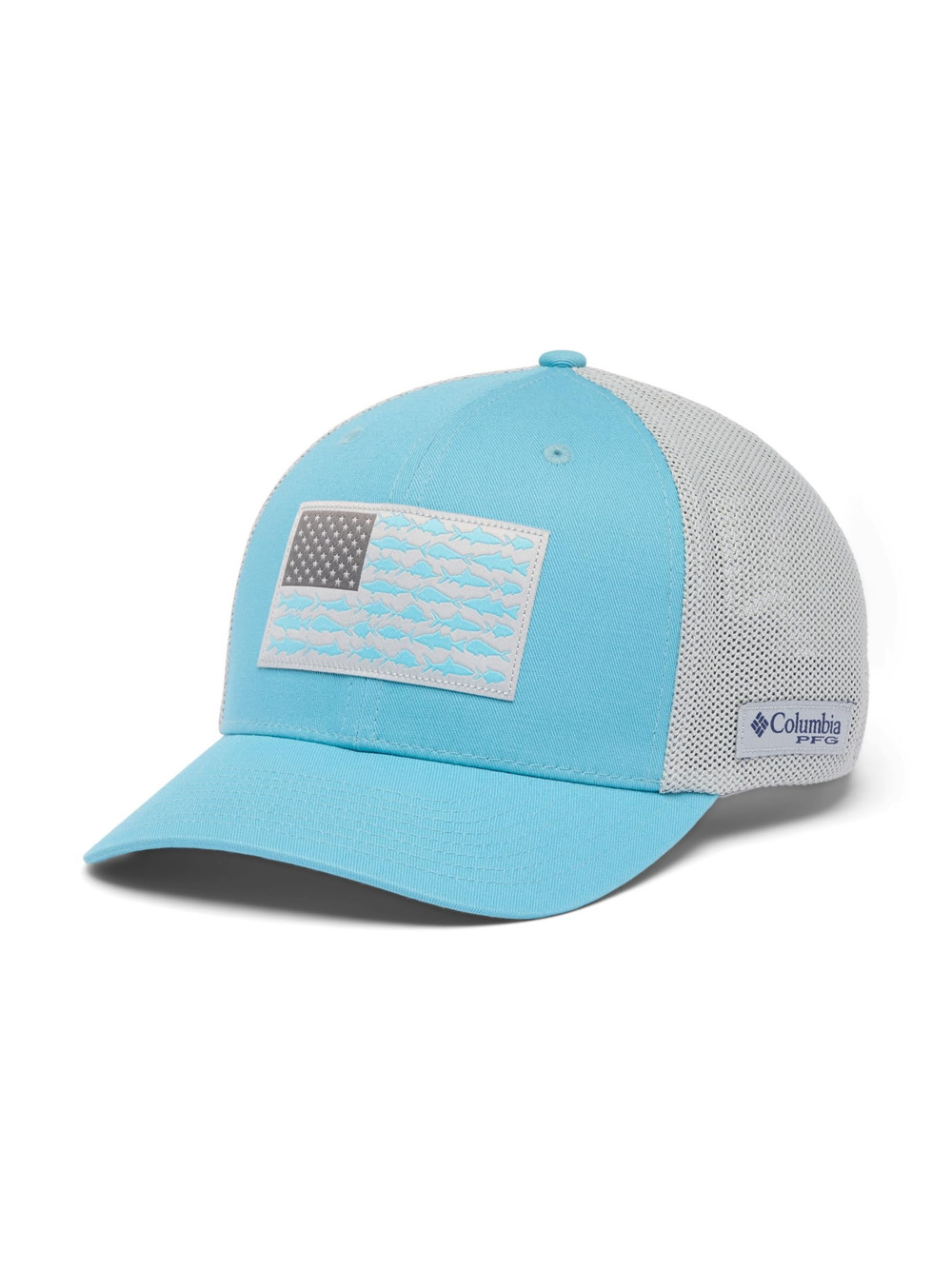 Unisex Adult PFG Logo Mesh Ball Cap | Vintage Blue | Size M